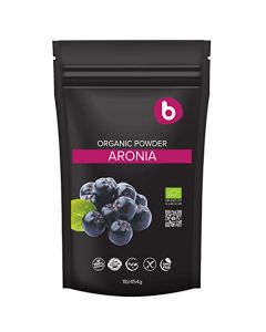 b Organic Aronia Berry Powder Black Chokeberry Superfood High in Anthocyanins Polyphenols Supports Immune System Chokeberries Organic Superfood Aronia Berries Vegan GlutenFree 1lb