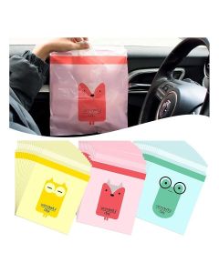 Self Adhesive Trash Bags 45 Pcs, Waterproof Car Garbage Bag Disposable Trash Bags Leak Proof, Vomit Bags For Cars, Kitchens, Bedrooms, Study Rooms, Travel, Camping, Office
