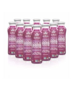 AllWellO Organic Cold Pressed Juice Drinks with Real Fruits and Vegetables Gluten Free Non-GMO Healthy Juices No Preservatives No Sugar Added (Berry Delight, 12 Pack)