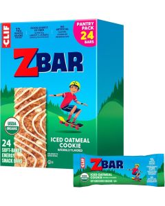 Clif Kid ZBar Iced Oatmeal Cookie - Soft-Baked Energy Snack Bars - USDA Organic - 24 Pack