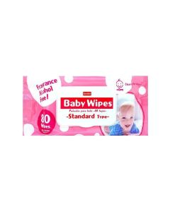 DAISO Baby Wipes - 80-Piece Standard Type - Soft & Gentle Wet Wipes for Baby Care