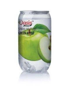 Oasis Sparkling Drink, Green Apple, 350ml, Pack of 24