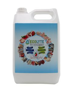 ECOLYTE+ Meat & Seafood Disinfectant, HOCL, Hypochlorous Acid Cleaner, Electrolyzed Water, 100% Natural, Odor Removal, Extend Freshness, Kills 99.99% of Bacteria & Viruses, Non-Toxic (5 Liter)