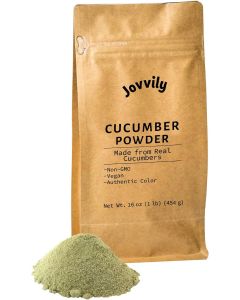 Jovvily Cucumber Powder - 1 lb - Made from Real Cucumbers - Vegan and Non-GMO