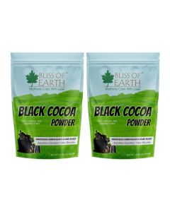 Black Cocoa Powder Natural and Unsweetened Carbon Black & Dark Roast Perfect for Cooking & Baking Cakes, Biscuits, Oreo, Chocolates, Smoothies 500GM pack of 2