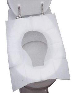 Freshwind Flushable and Disposable Paper Toilet Seat Covers to Avoid Direct Contact with Unhygienic public toilet Seats PACK OF (50)