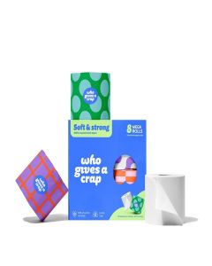 Who Gives A Crap 100% Recycled Double Length Toilet Paper Rolls, 330 CT