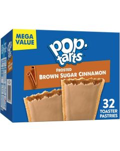 Pop-Tarts Frosted Brown Sugar Cinnamon Toaster Pastries - Family Pack of 32