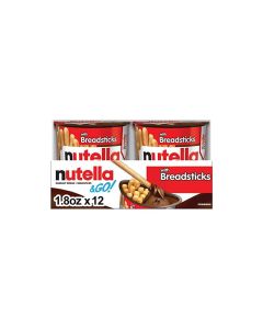 Nutella GO Chocolate Hazelnut Spread with Cocoa Breadsticks 12 Snack Packs 18 oz Each