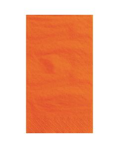 Pumpkin Orange Solid Guest Towels Pack Of 20 Absorbent Paper Hand Napkins For Bathroom Kitchen Events