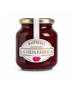 La Vieja Fabrica Raspberry Jam 280g, Spanish Mermelada Fruit Spread in Glass Jar, Breakfast Toast and Baking Jam Since 1834