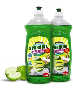 Silver Pot Green Apple Dishwashing Liquid Twin Pack