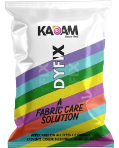 Kadam DyFix Fabric Colour Fixer / Pack of 20 Sachets / Stops Color Bleeding from Clothes / Formaldehyde-Free Formulation