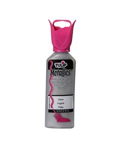 Tulip Dimensional Fabric Paint 114 OuncesMetallicsSilver