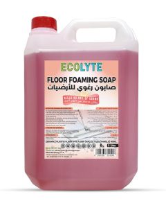 ECOLYTE+ Floor Foaming Soap, Premium Effortless Sparkle & Shine, Clean foams effectively, clean dirt, grime, and stains from floors gentle yet powerful - (Blooming Cherry, 5 Liter)