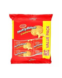 Tiffany Nutty Bites Cashew Biscuits- 8X72gms