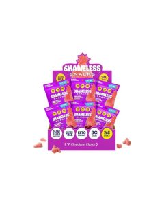 Shameless Snacks Sour Cherry Bomb Sour Candy Fruit Snacks Cherry Gummy Candy Keto Snacks Low Sugar Candy in Bulk 3g Sugar Gluten Free Vegan for Kids Adults