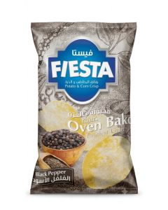 FIESTA Oven Baked Potato & Corn Crisp – Black Pepper Flavor, Feather Light Snack