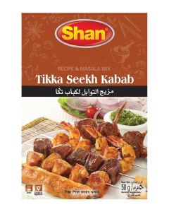 Shan Tikka Seekh Kabab Recipe & Masala Mix 50g