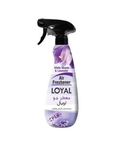 Loyal White Woods & Lavender Fragrance Air Freshener For Home, Office, Inside Car, 450ml