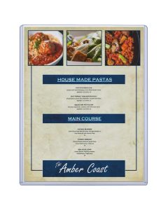 StoreSMART Rigid Plastic Menu 85 x 11 5Pack HPP812X11MENU5
