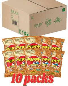 PEPPY Tomato Disc Jumbo Box Pouch - 10 Packs of 70g Crispy Snacks