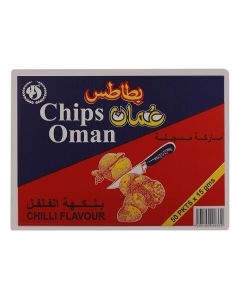 Chips Oman Chilli Flavour Potato Chips, 15 Gm, Pack Of 50