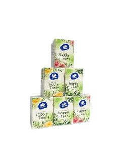 Vinda 3Ply Mini Wedding Pocket Tissues Happy Tears Facial Tissue Travel Size for Wedding Party 12 Packs of 10 Tissues