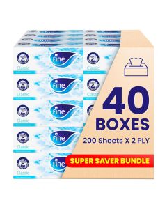Facial Tissue 200 Sheets 2 Ply Pack of 40