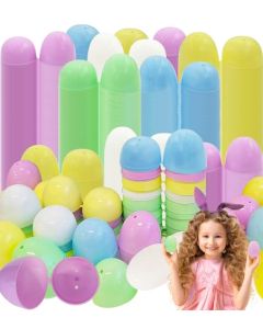 The Dreidel Company Fillable Easter Eggs 25Pack Pastel Colorful Bright Plastic Easter Eggs with Hinge Perfect for Easter Egg Hunt Surprise Egg Assorted Pastel Colors 225 Fillable Eggs