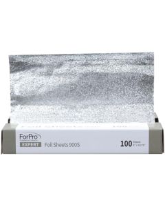 ForPro Expert Embossed Foil Sheets 900S Aluminum Hair Foils for Color Application and Highlighting Services Food Safe PopUp Dispenser 9 W x 1075 L 100Count