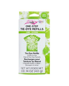 Tulip OneStep TieDye Kit 3 Fabric Dye Refill Packs Packs Lime Green