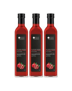 Raw Pomegranate Vinegar With Mother, Unfiltered Anar Ka Sirka For Cooking, Healhty Digestion & Metabolism, 500ml pack of 3