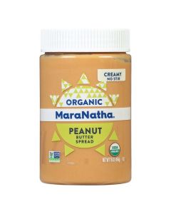 MaraNatha Organic Creamy Peanut Butter Spread, No Stir, 16 Ounce Jar