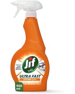 Jif Ultra Fast Kitchen Cleaner Spray, 500ml - 100% Tough Grease Removal