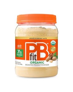 PBfit 30 Ounce Organic Peanut Butter Powder Powdered Peanut Spread from Real Roasted Pressed Peanuts 7g of Protein 7 DV GlutenFree 60 calories 87 less fat Pack of 1