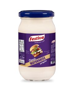 Classic Mayonnaise 237ml Glass Jar - Creamy Mayo Sandwich Spread for Burgers, Sandwiches, Wraps and Snacks - Dip and Dressing