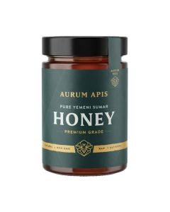Yemeni Sumar Honey, 100% Raw Unfiltered Pure Honey, Hand Harvested Organic Honey, Non-GMO, Rich in Nutrients & Energy Source, Respiratory Relief, Certified Thick Honey – 330g Honey Jar