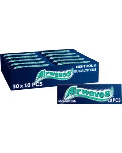 Airwaves Menthol & Eucalyptus Sugar Free Gum - Box of 30