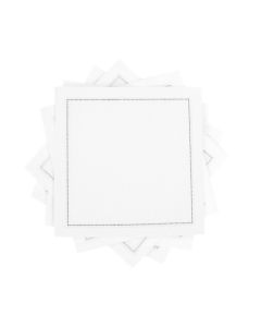 White Cotton Cocktail Napkins 100 Cotton 50 x pack 45 x 45 Hotel Quality Soft Absorbent Ideal for Home Party Special Events Bridal Showers Wedding Anniversary Birthdays
