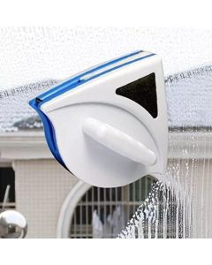 FLOITTUY Magnetic Window Glass Cleaner Doublefaced Glass Cleaner DoubleSide Glazed Two Sided Wiper with 2 Extra Cleaning Cotton Squeegee Washing Equipment Household Magnet