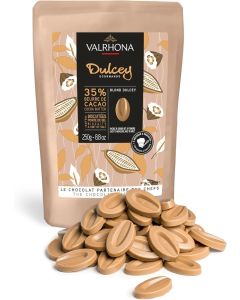 Valrhona Dulcey 35% Cacao Blonde Chocolate Discs - 250g