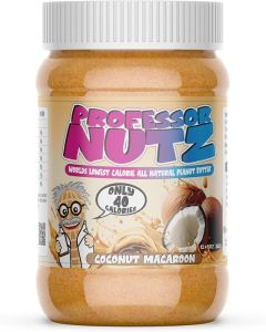 Professor Nutz Organic Coconut Macaroon Peanut Butter - Low Calorie, High Protein, All Natural Nut Butter (12.41 Ounce)