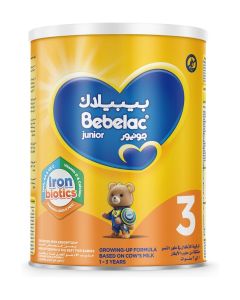 Bebelac Junior Iron Biotics Growing Up Formula, 1-3 Years, Stage 3, Palm Oil Free, 800gm