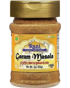 Rani Garam Masala Indian 11Spice Blend 3oz 85g PET Jar All Natural SaltFree Vegan No Colors Gluten Friendly NONGMO Kosher Indian Origin