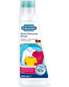 Dr.Beckmann Pre wash Stain/Dirt Remover shampoo with brush for Collar & Cuffs/3x Active formula/Laundry Cleaning Essentials/Powerful cleaning agents for easy wash/Skin friendly-250 ml
