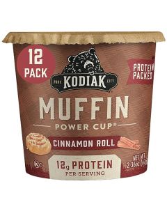 Kodiak Cakes Minute Muffins Cinnamon Roll 236 Oz Pack of 12