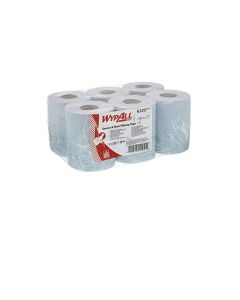 WypAll L10 Service & Retail Wiping Paper, Blue - 280 Sheets per Roll, Pack of 6 Rolls