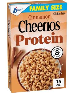 Cheerios Protein Cereal, Cinnamon Flavor, 8g Protein, Family Size, 15 oz