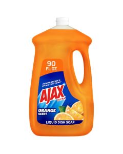 Ajax Ultra Liquid Dish Soap Orange Scent Triple Action 90 fl oz Bottle